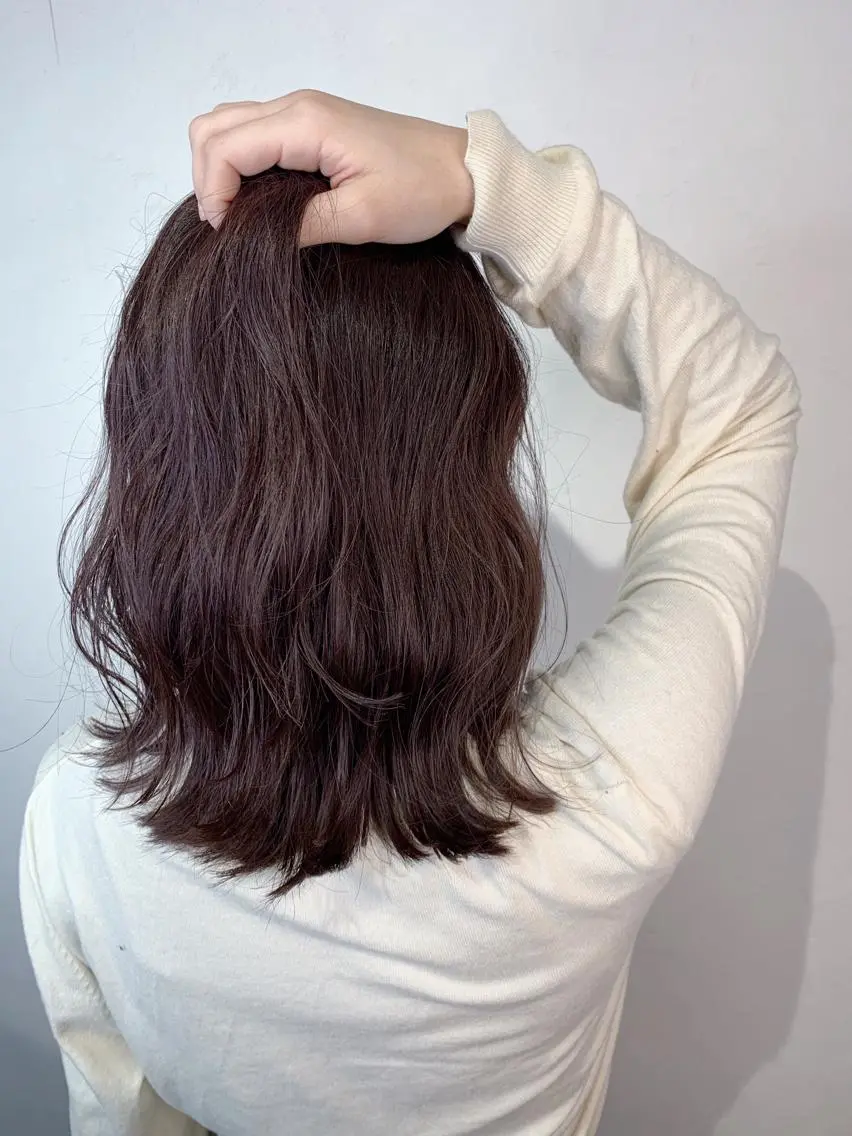 ミディアム カラー ベージュカラー ピンクカラー ピンクベージュ _WHITE 天神店 YUMEKA🐻のヘアスタイル