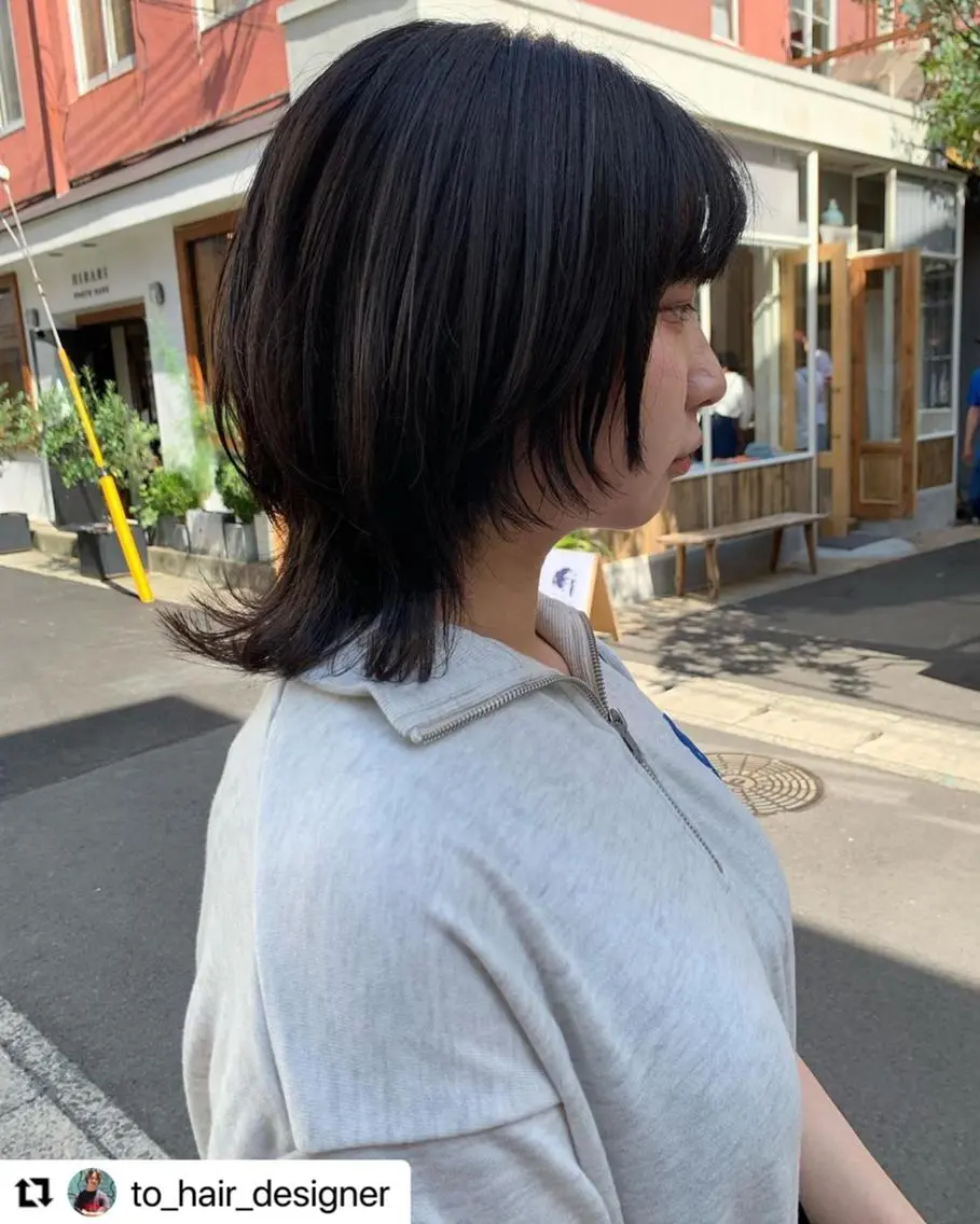 ミディアム カラー メンズ メンズウルフカット ウルフカット 🩷Eny terrace🩷のヘアスタイル