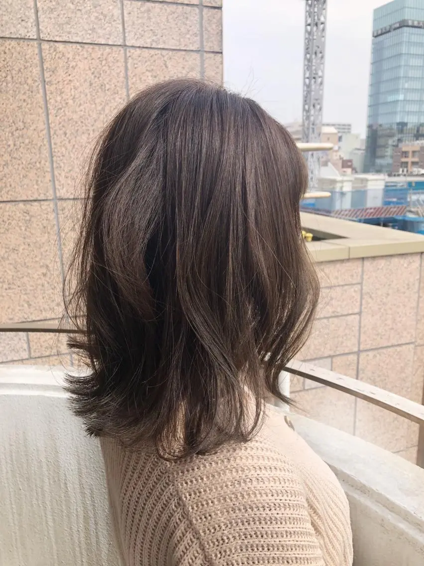 ミディアム カラーアンドケアリタ kitamuuuのヘアスタイル
