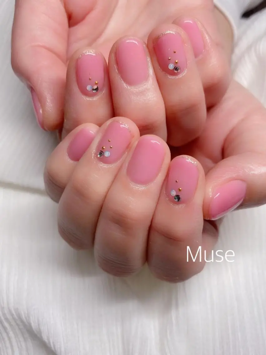 ネイル ワンカラーネイル ハンドネイル Nail salon Museのネイルデザイン