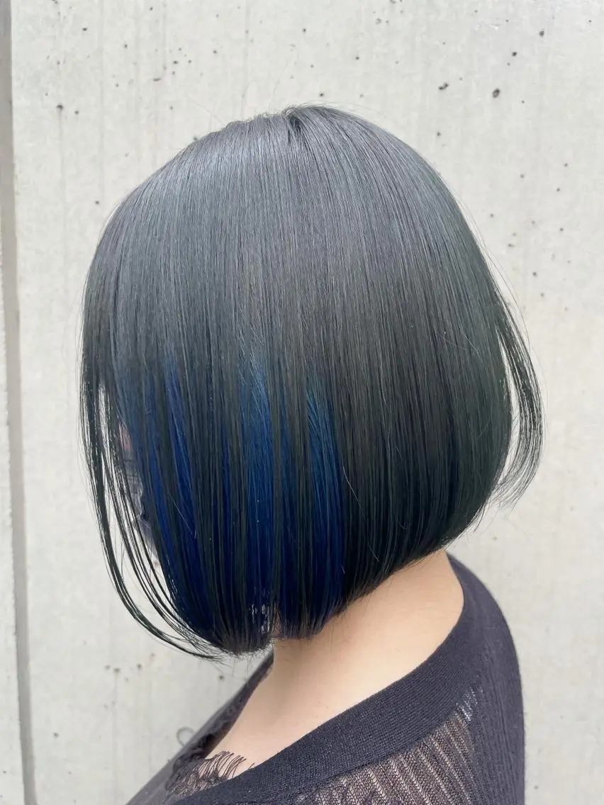 ショート カラー ヘアアレンジ イヤリングカラー beauty: beast 中目黒店のヘアスタイル