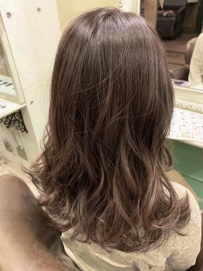 ミディアム カラー 【azure横浜】 🧸misaki🌸のヘアスタイル