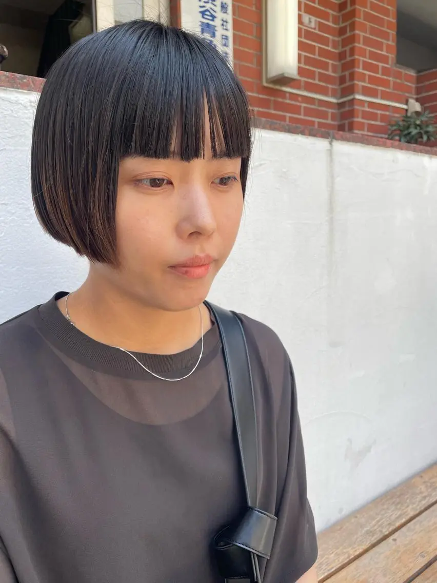 ショート ボブ カット ヘアカラー トリートメント BANKSIA ボブ専門/草野明郎のヘアスタイル