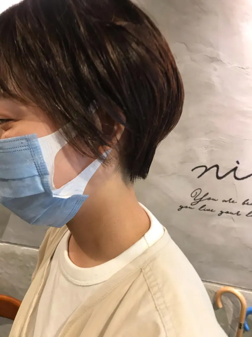 ショート ショートヘア カット ayane⭐️ボブ・ ショート・パーマのヘアスタイル