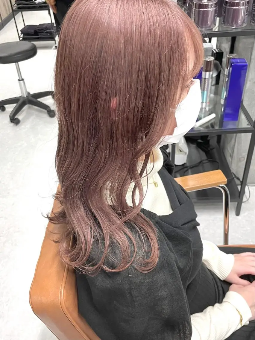 セミロング カラー 🧸ミルクティー🧸 kousei🧸のヘアスタイル
