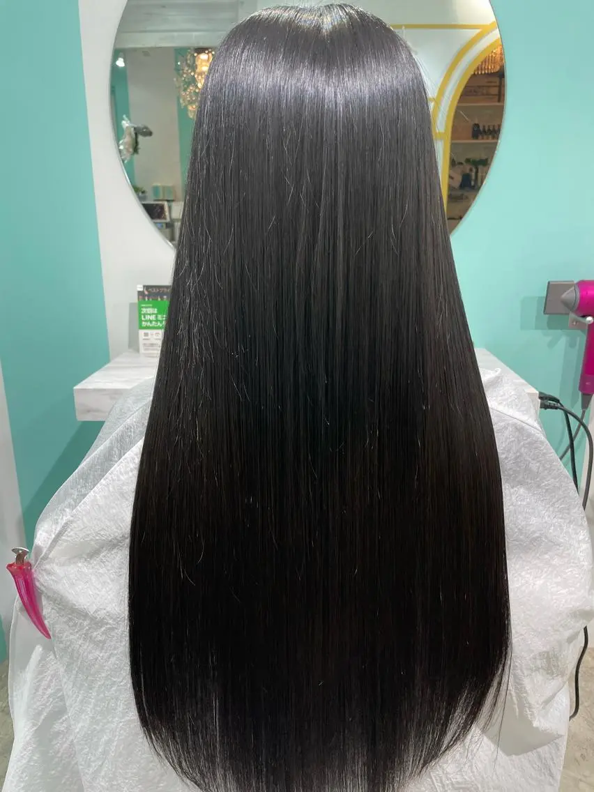 ロング 縮毛矯正 原 千景のヘアスタイル