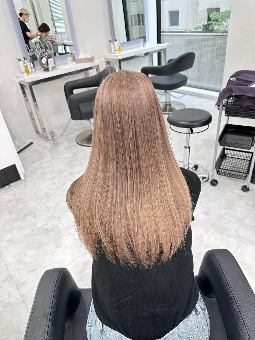 ロング カラー ヘアカラー トリートメント ヘッドスパ ヘアセット ブリーチなし特化 美容師💖SAE💖のヘアスタイル