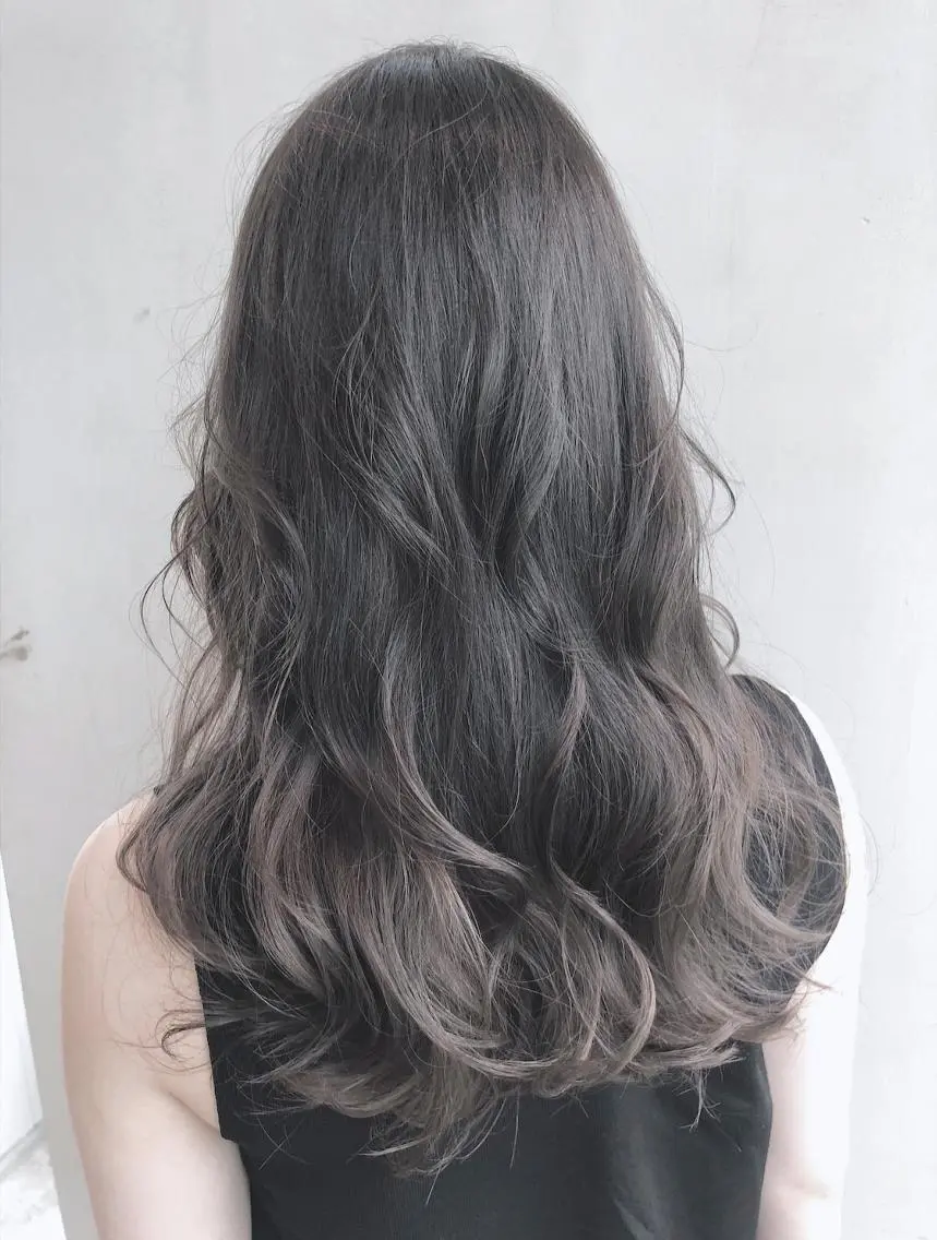 セミロング カラー パーマ ヘアアレンジ グラデーションカラー グレージュ ITbyALBUM 中野店のヘアスタイル