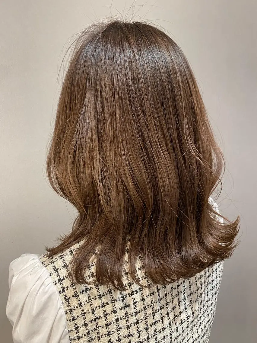 ミディアム くびれヘア unopulir 景山 凌のヘアスタイル