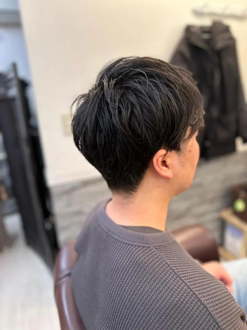 ショート メンズ メンズパーマ 仲川 遼のヘアスタイル