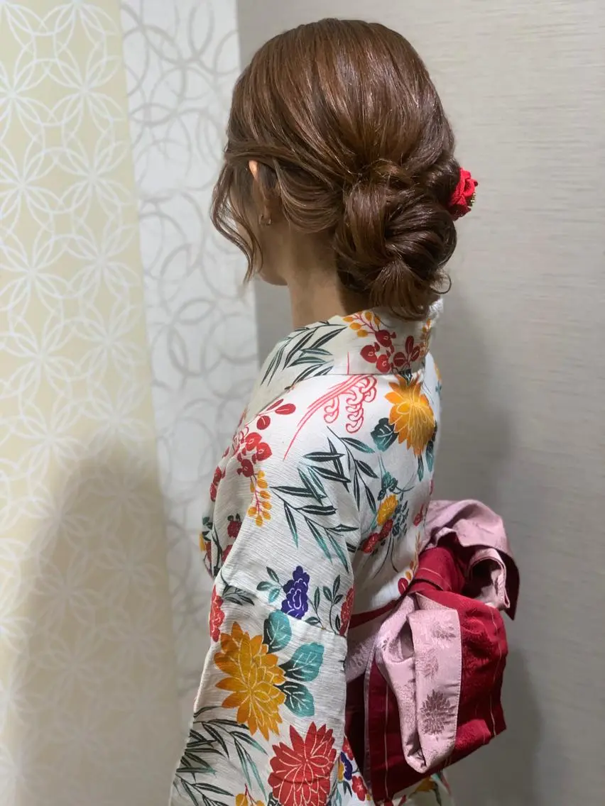 ロング ヘアアレンジ 浴衣 着付け YAMANO 浴衣着付、ヘアセットのその他イメージ