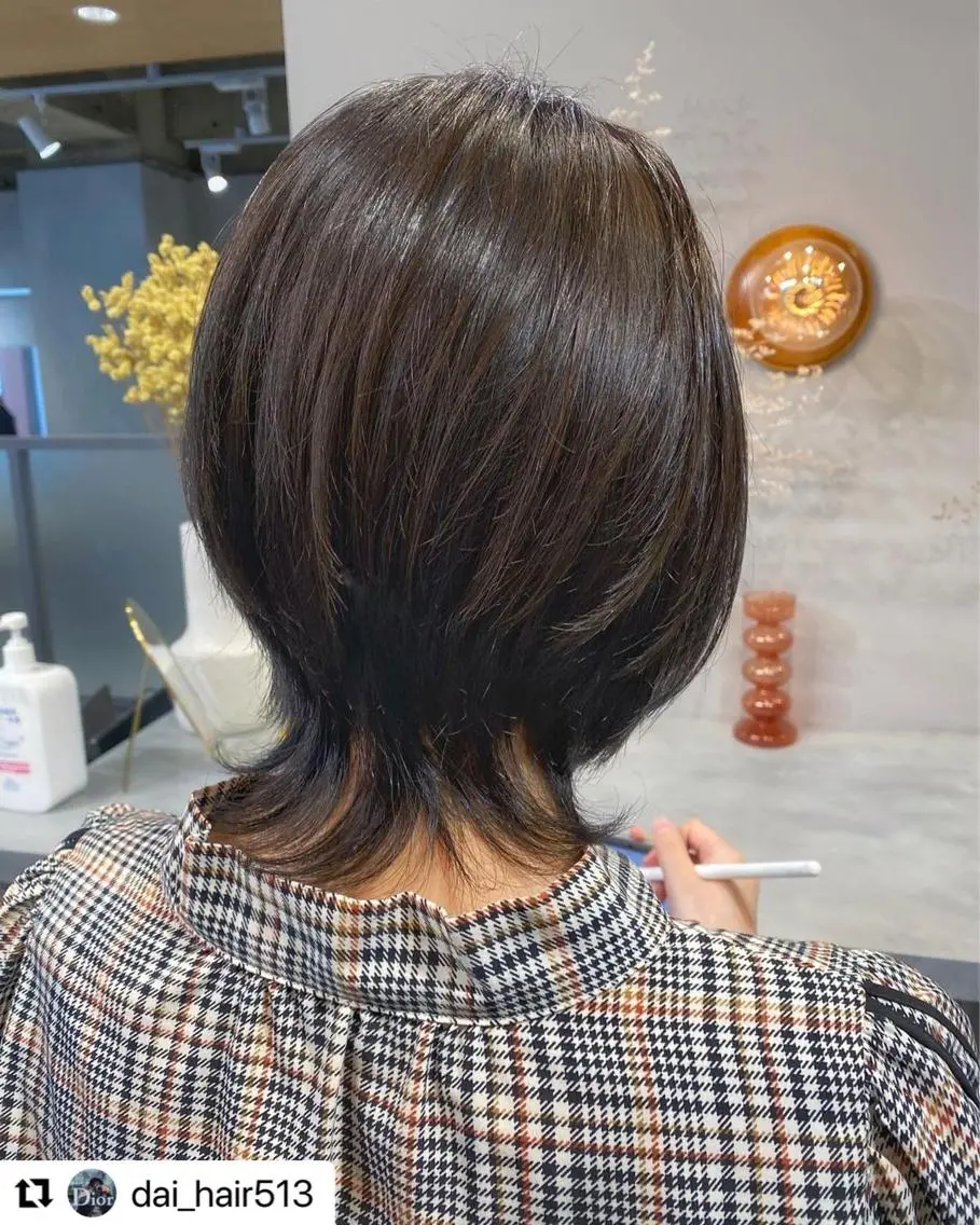 ショート ボブ ウルフカット ウルフボブ カット トリートメント 神パーマ&ツヤ髪 黒田ダイのヘアスタイル