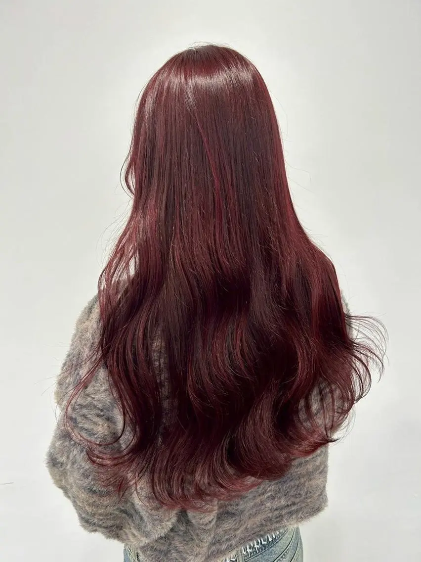 ロング カラー トレンド韓国ヘアー♡ 横浜美容室♡のヘアスタイル