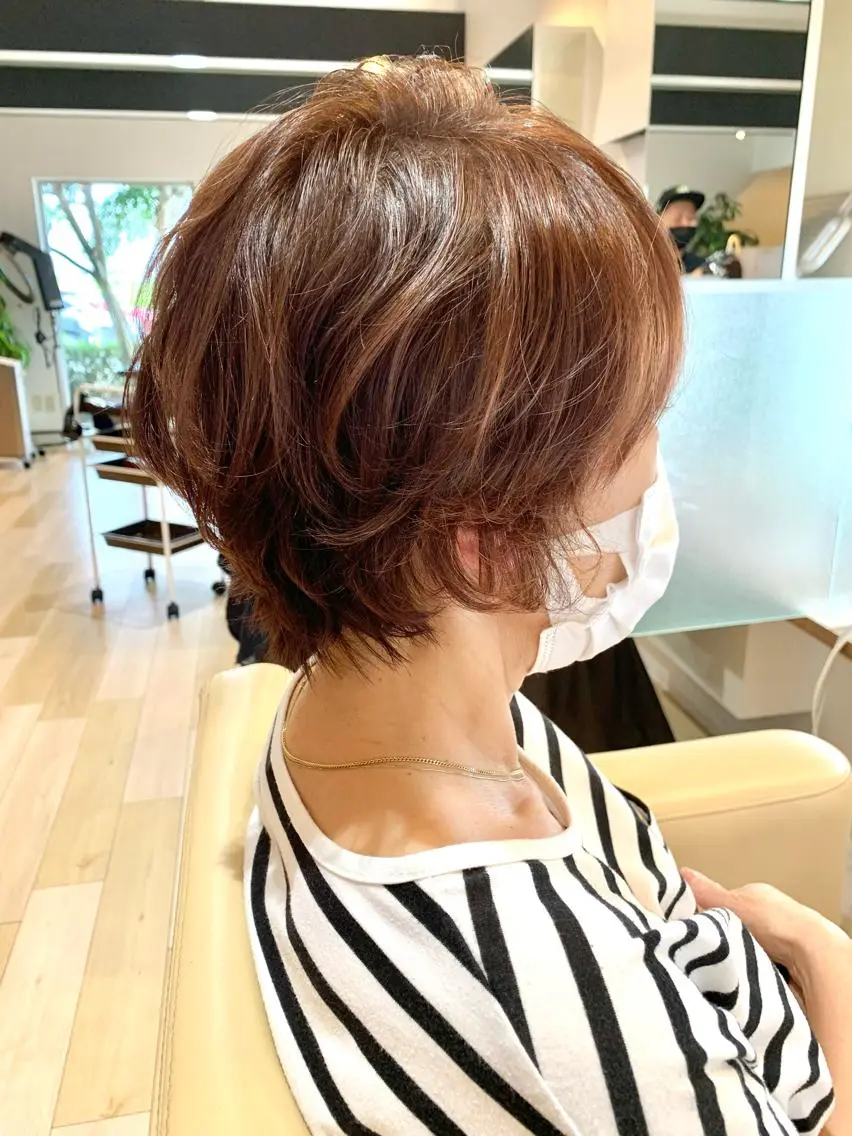 ショート パーマ 仲間 一貴のヘアスタイル