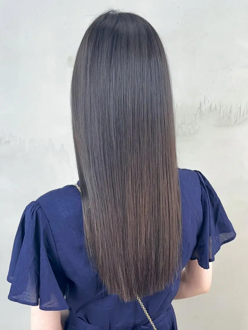 セミロング ヘアアレンジ パーマ カラー アッシュ ラベンダーカラー ラベンダーアッシュ ITbyALBUM 浦和店のヘアスタイル