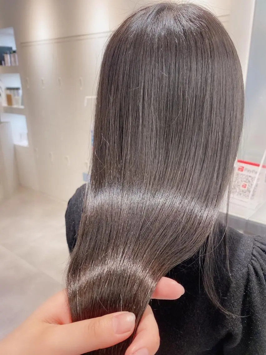 セミロング カット ヘアカラー トリートメント ♡可愛い艶髪特化♡ 艶髪先生のヘアスタイル
