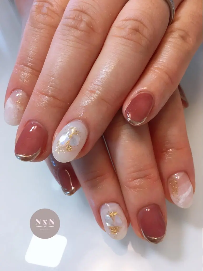 ネイル ジェルネイル ぷっくりネイル nail salon N×Nのネイルデザイン