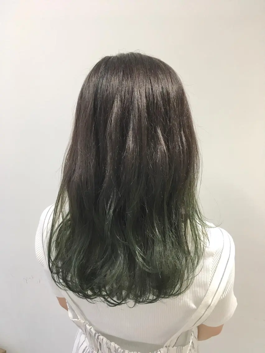 ロング カラー グラデーションカラー ヘアカラー トリートメント ヘアセット yoshi ☆のヘアスタイル