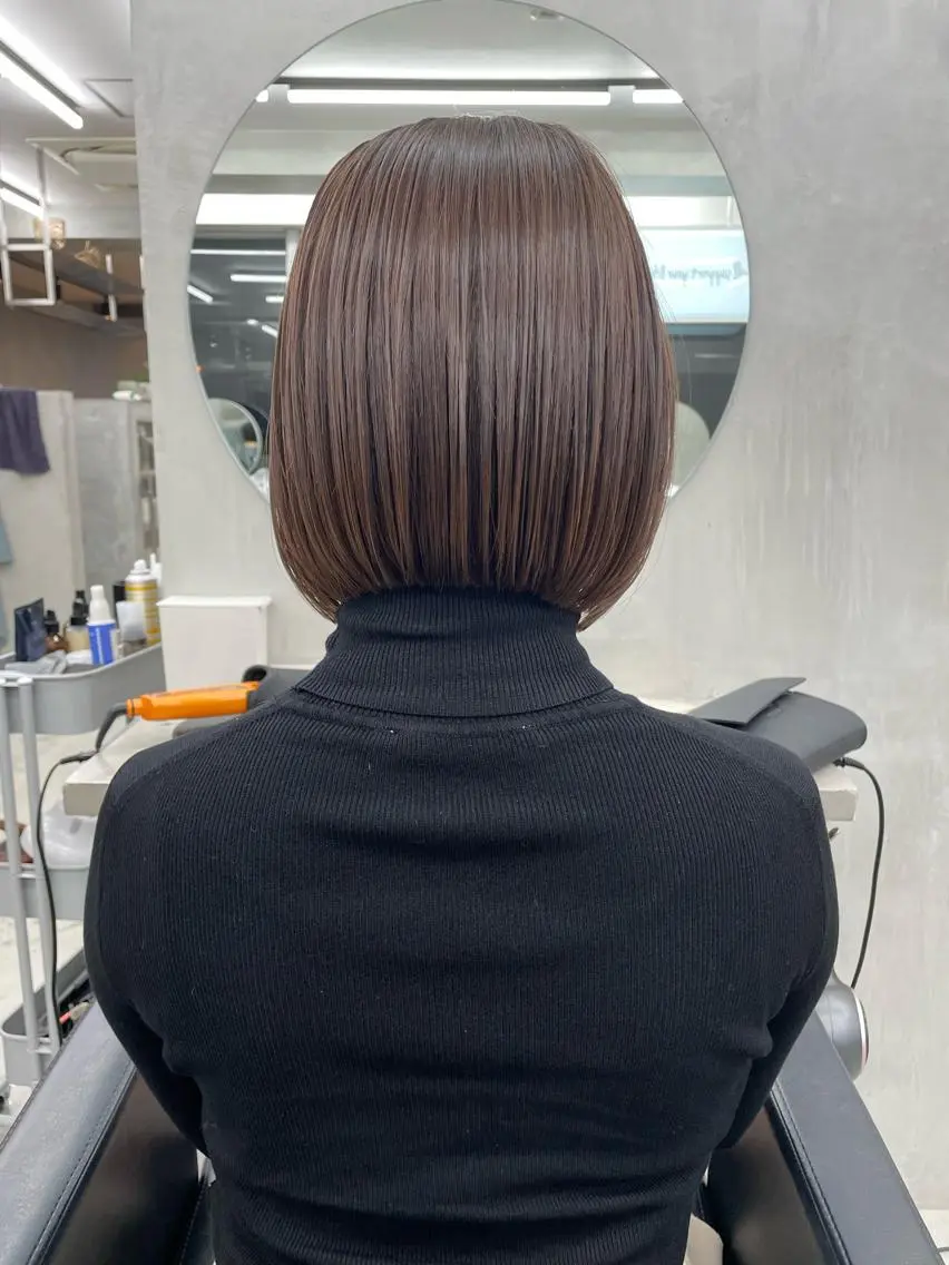 ショート カラー カット ヘアカラー トリートメント 👑ボブはお任せ ミヤノ👑のヘアスタイル
