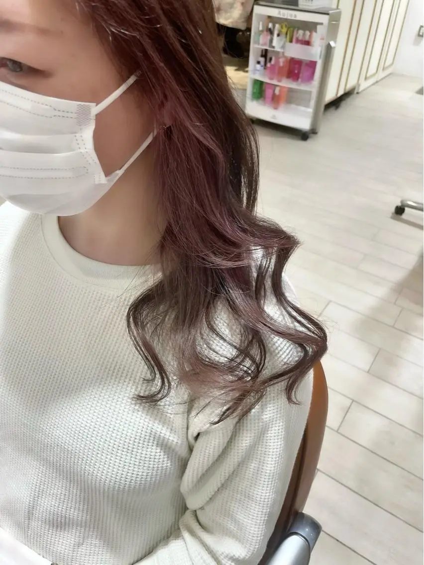 セミロング カラー まつげ兼任しもさこ 🌟レイヤー得意のヘアスタイル