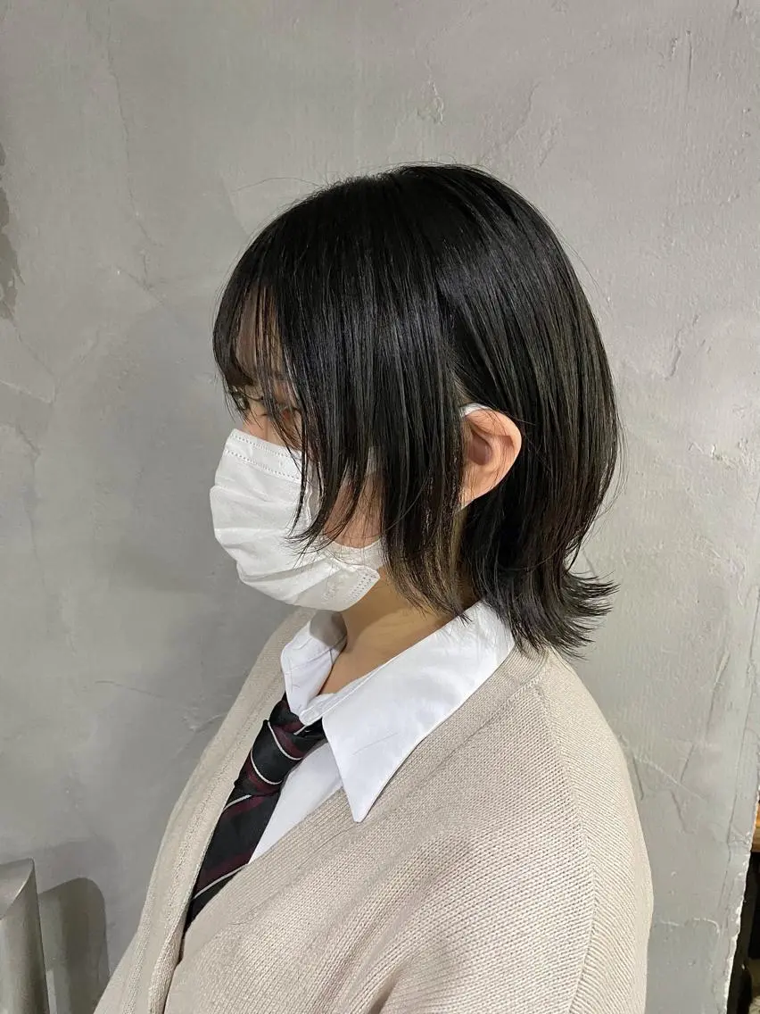 ショート 顔周りカット ウルフカット ウルフ レイヤー パーマ🪐MANAのヘアスタイル