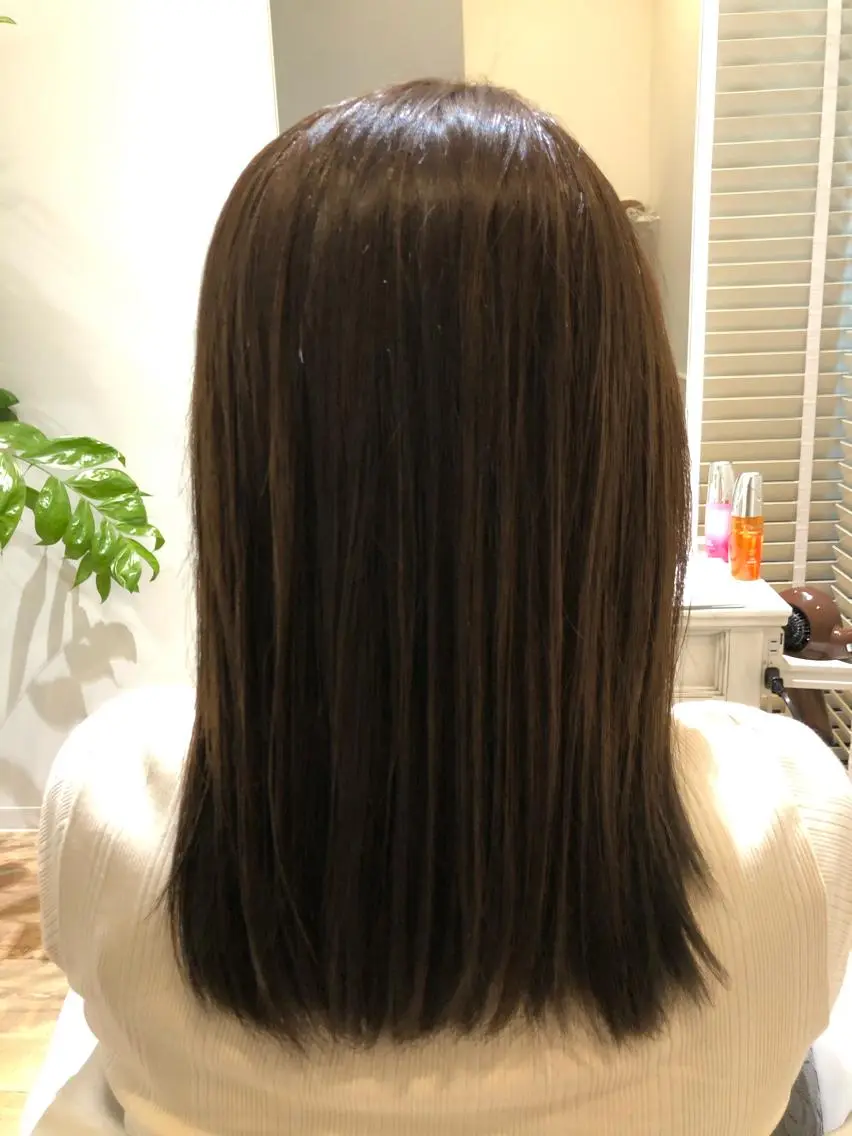 ミディアム カラー アッシュ ベージュカラー 透明感カラー ✨🌿大人可愛い愛さ れhair🌿✨松本のヘアスタイル