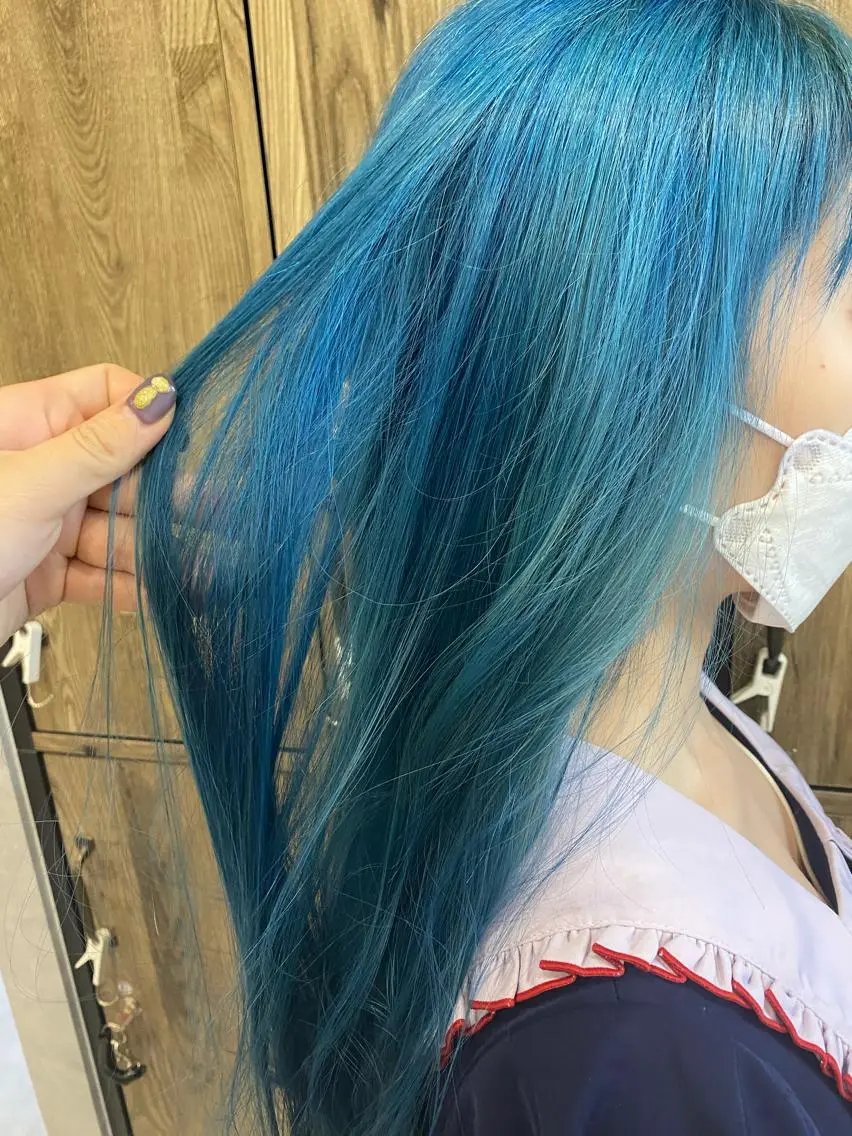 ロング カラー デザインカラー モデル募集🌈のヘアスタイル