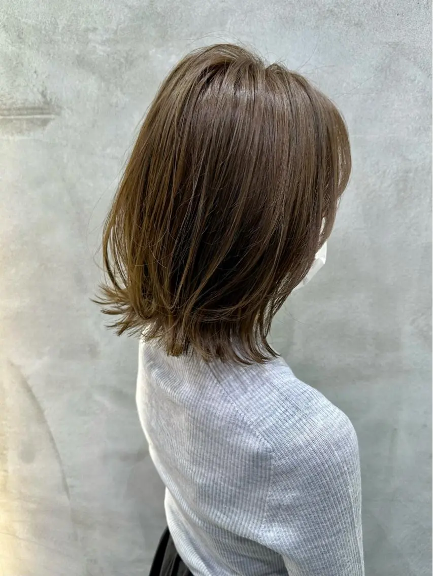 ミディアム ボブレイヤー ボブ 伸ばしかけ レイヤーカット カット ヘアカラー トリートメント ヘアセット Londideal 高橋ヒロシのヘアスタイル