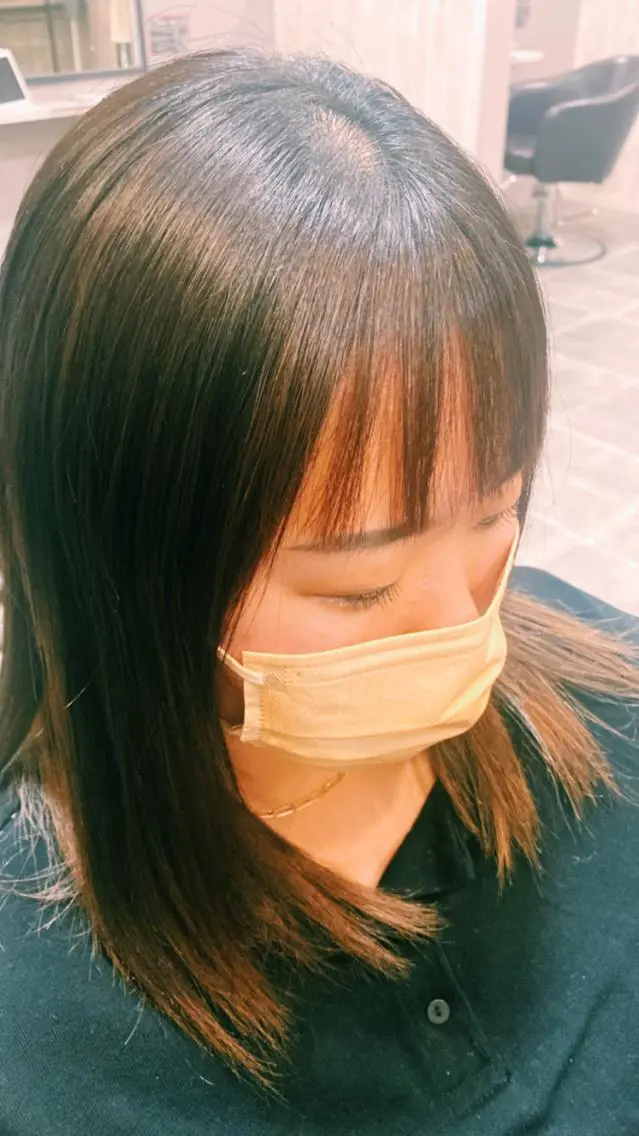 パーマ ストレートパーマ 松浦 るなのヘアスタイル