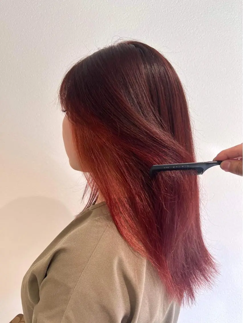 セミロング ヘアカラー 髪質改善🫧 タイキのヘアスタイル