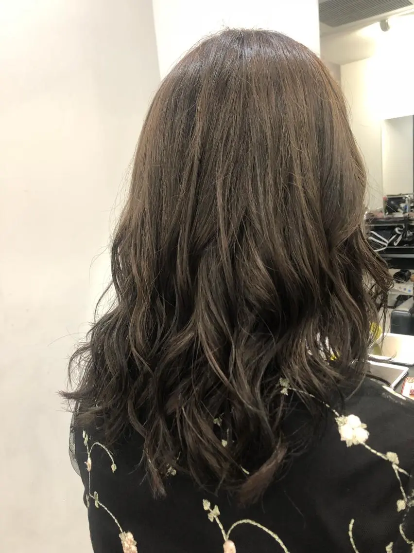 セミロング ヘアカラー トリートメント 縮毛矯正の達人 ☆ 松本のヘアスタイル