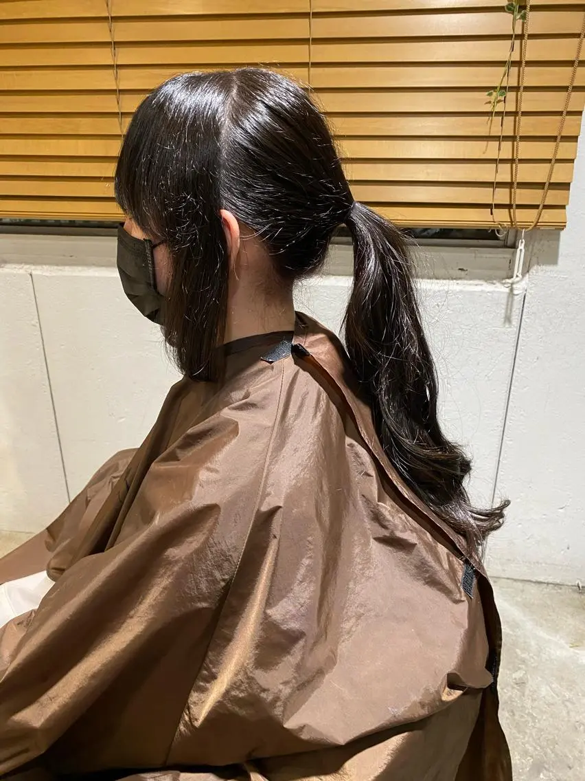 ロング カラー カット ヘアカラー 長濱 俊のヘアスタイル