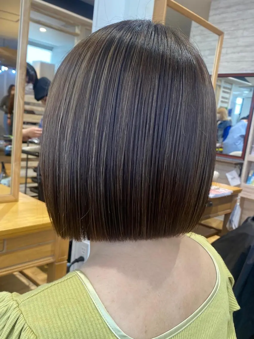 ショート ボブ 中村 彩夏のヘアスタイル