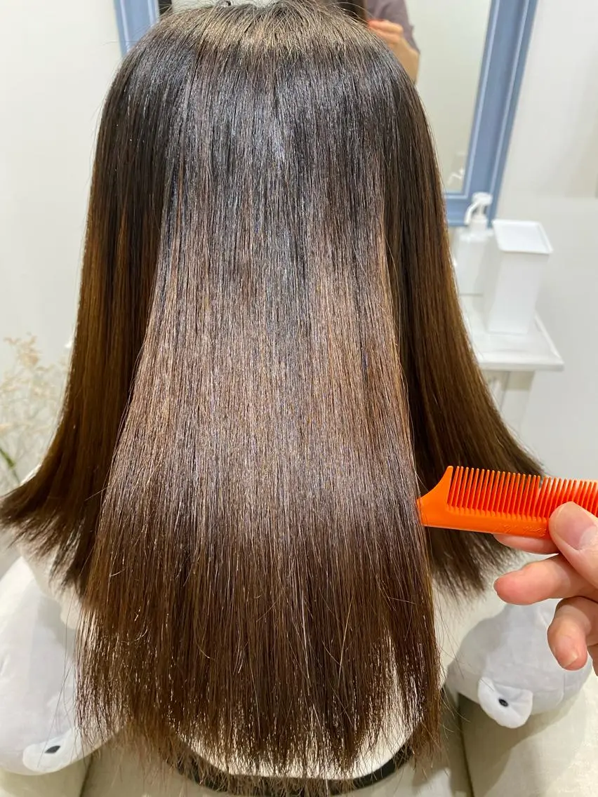 セミロング カット 縮毛矯正 トリートメント 【乾かすだけで革命】 早矢仕正志のヘアスタイル