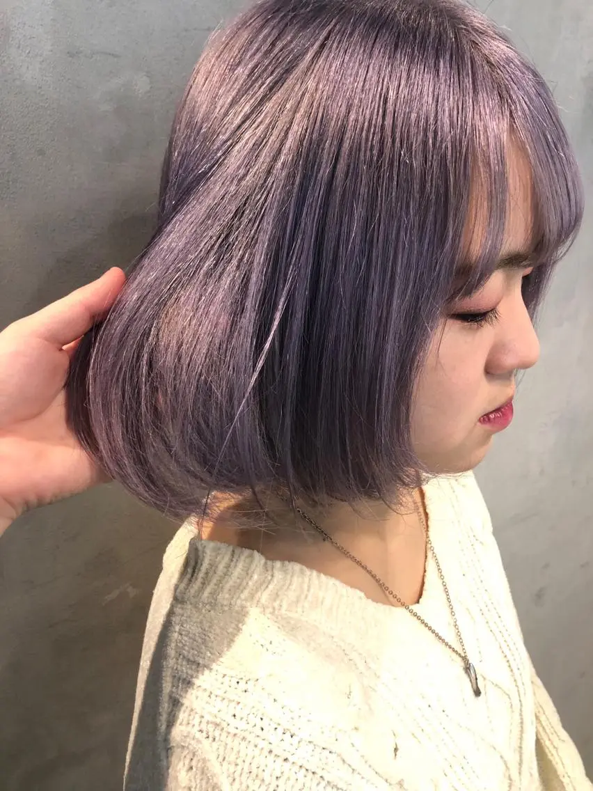 ショート パープルカラー MIYU💋💖 〈XENA渋谷本店〉のヘアスタイル