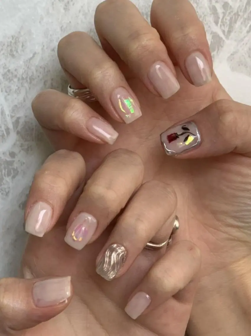 ネイル ぷっくりネイル ハンドネイル ハンドケア lylynail YUUKAのネイルデザイン