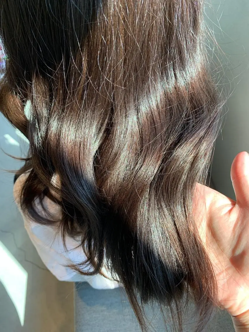 セミロング カラー グレージュ カット ヘアカラー トリートメント 齋藤 みさきのヘアスタイル
