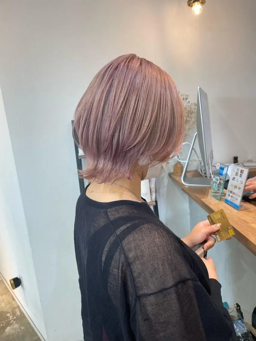 ショート カラー ヘアカラー カラーモデル募集 吉原佳穂💗のヘアスタイル