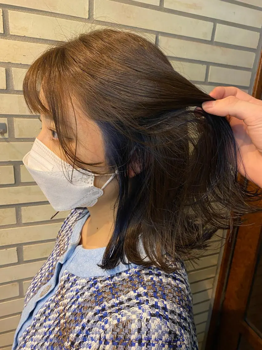 カラー 中川 遥のヘアスタイル