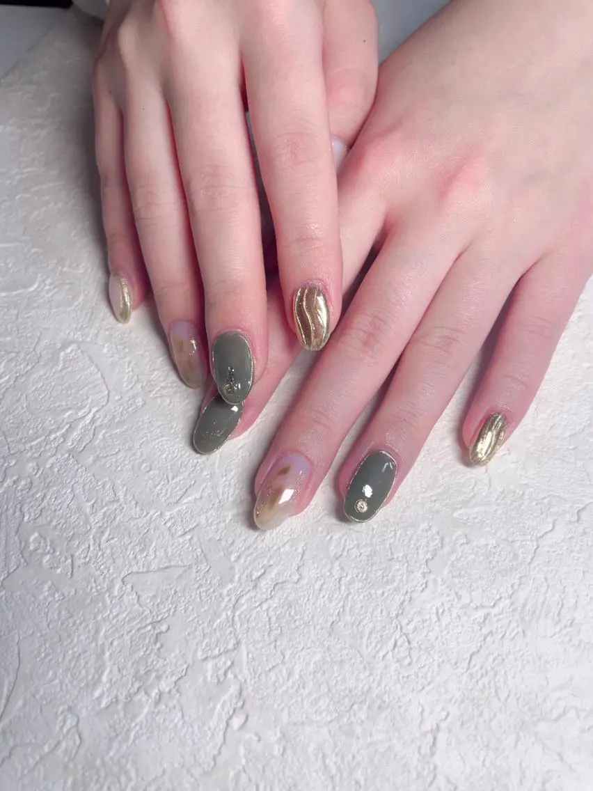 ネイル ハンドネイル M 🌷Nail 長さだし専門店のネイルデザイン