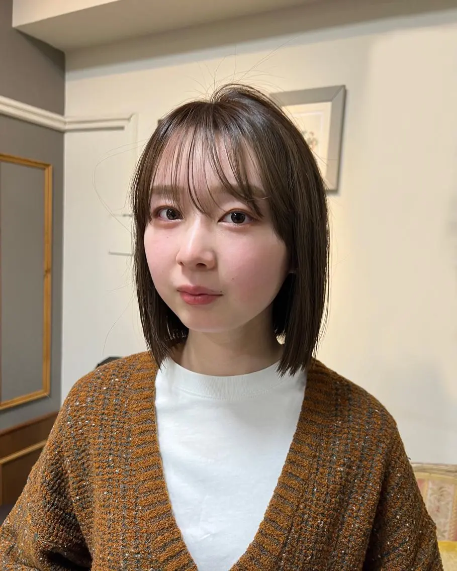 ショート カラー ベージュカラー まろやか透明感カラー ♡MANAのヘアスタイル