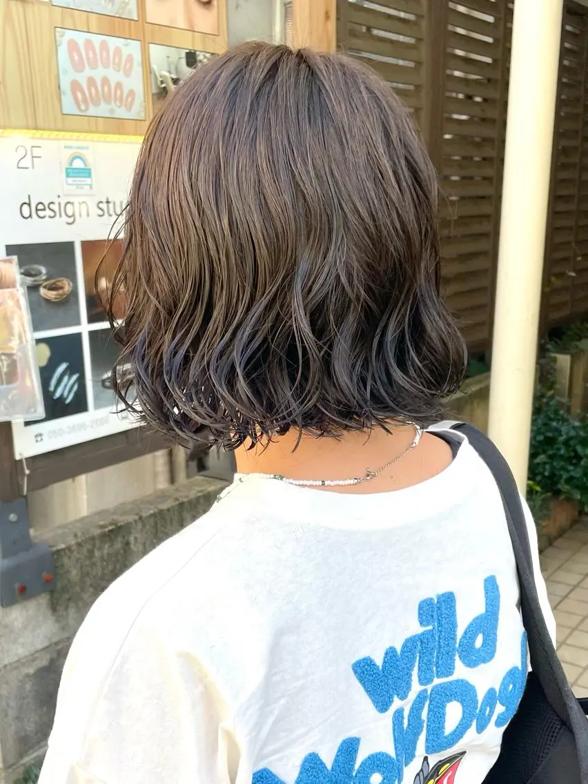 ショート カラー パーマ 髪質改善 縮毛矯正/ レイヤー/銀座/本木のヘアスタイル