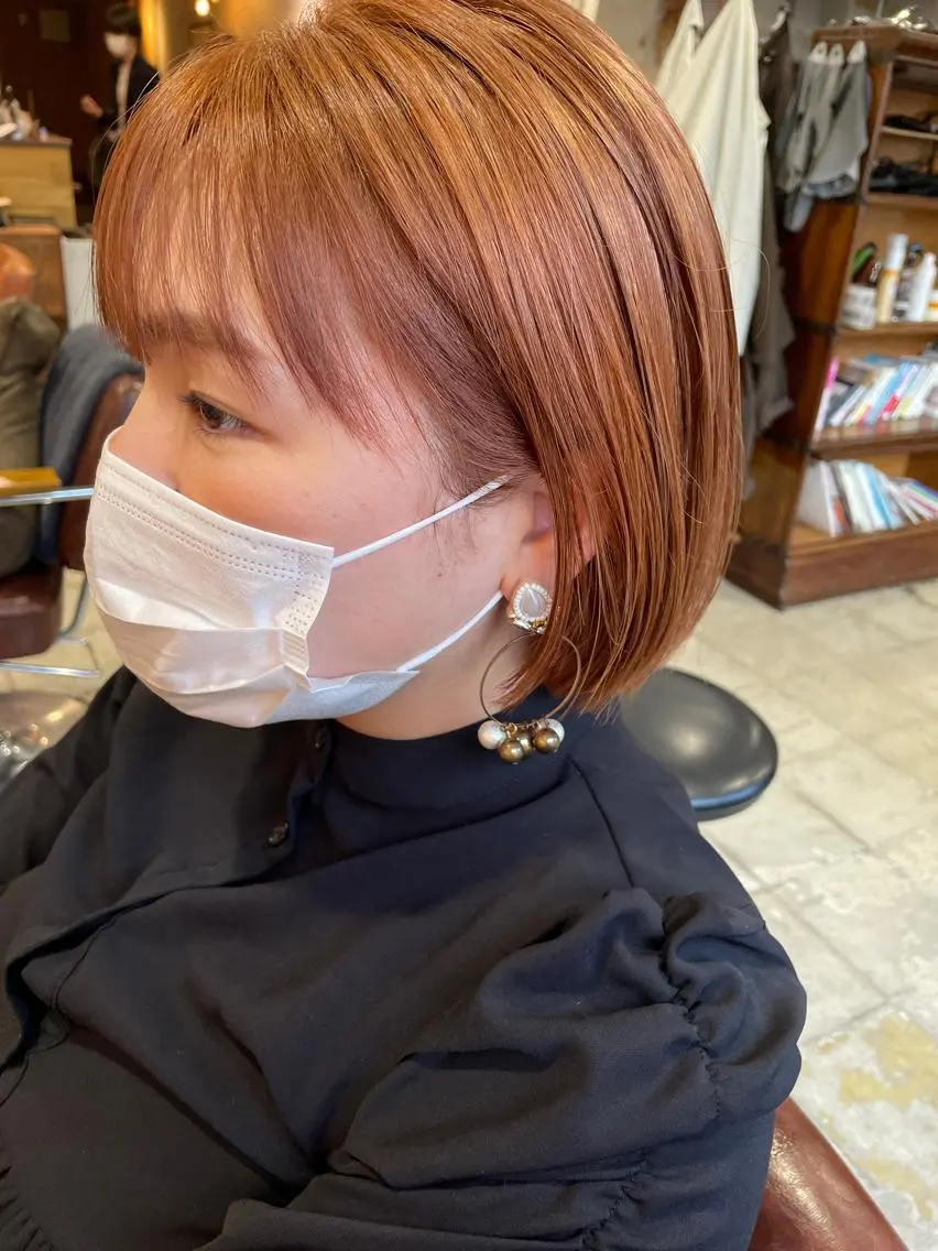 ショート カット ヘアカラー トリートメント ayane⭐️ボブ・ ショート・パーマのヘアスタイル