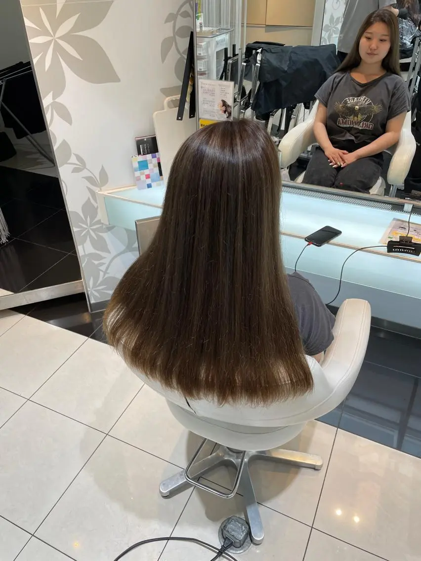 ロング カラー ヘアカラー トリートメント 低ダメージ特化🌱 佐野優斗のヘアスタイル