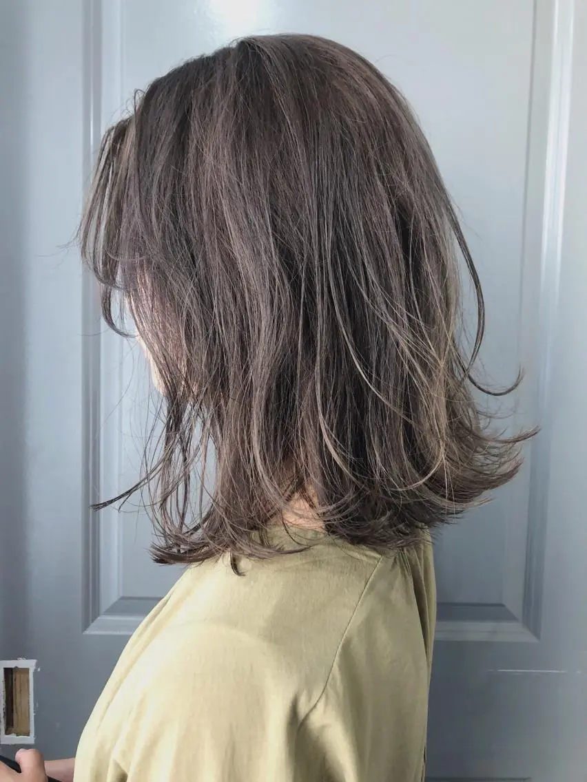 ミディアム ハイライト Pia ツボイ ケイタのヘアスタイル