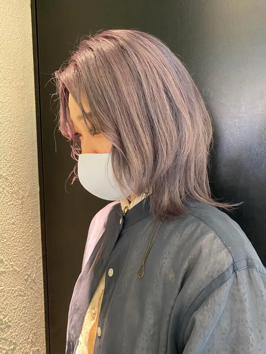 ミディアム カラー ヘアアレンジ ヘアカラー 小顔カット/艶 カラー特化♡MIHOのヘアスタイル