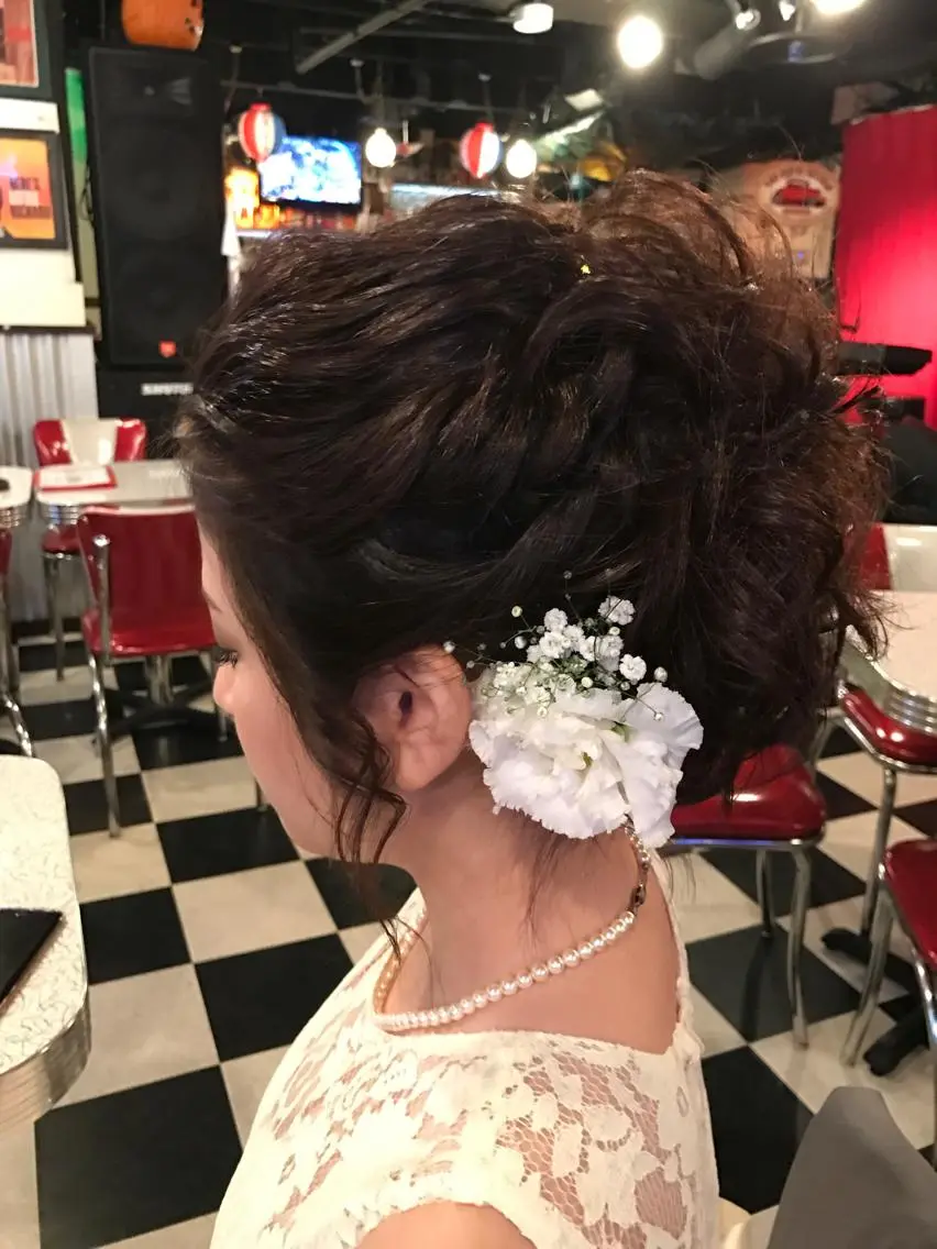ヘアアレンジ 福永 里奈のヘアスタイル