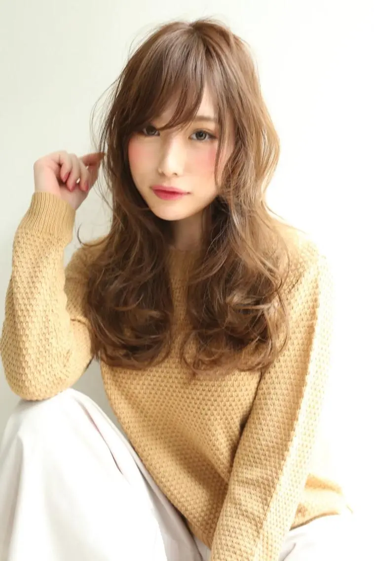 ロング 韓国ヘア🕊村上 ののこ🕊のヘアスタイル