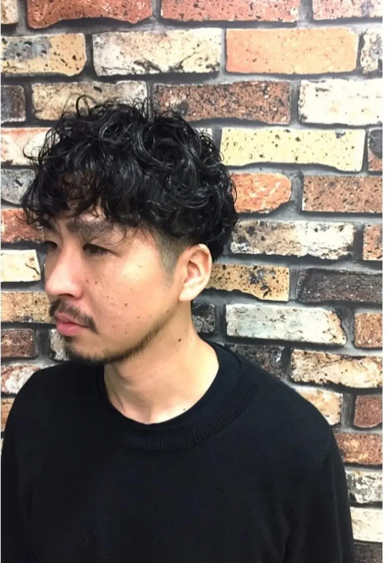 ショート パーマ 垢抜け・メンズパーマ 津山祐紀のヘアスタイル