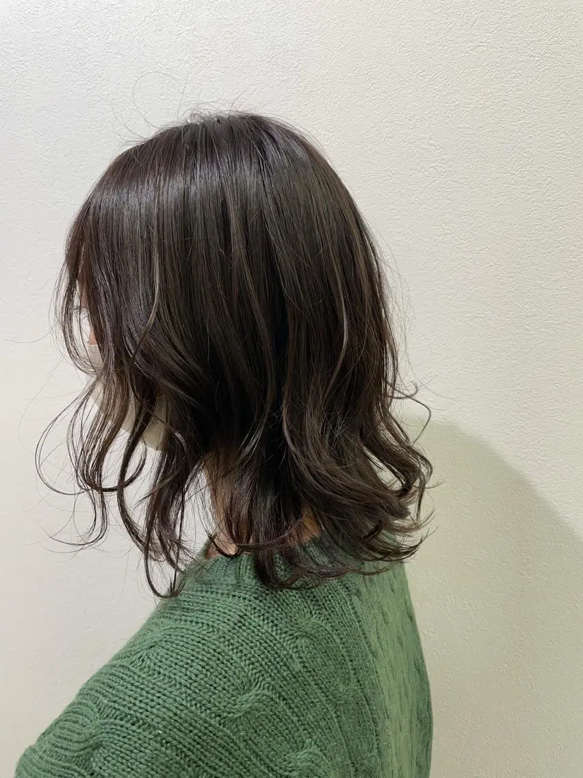 ミディアム カラー アッシュ ベージュカラー カット ヘアカラー 店長福島成美/髪質 改善縮毛矯正/カラーのヘアスタイル